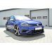 Накладка сплиттер на передний бампер Вар3 на Volkswagen Golf VII R рестайл